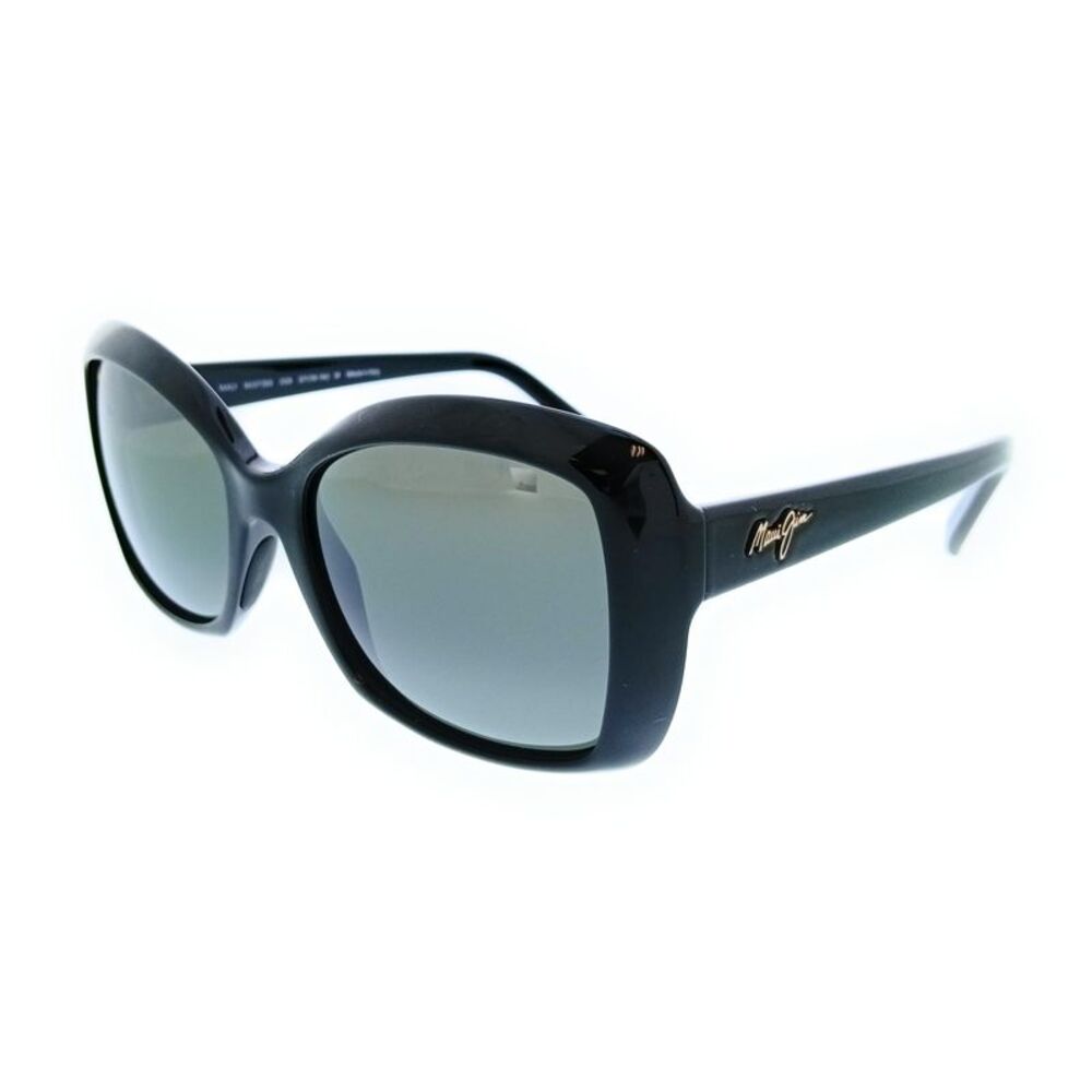 Maui Jim MJ0735S-009 Orchid Black Oversized Womens Sunglasses